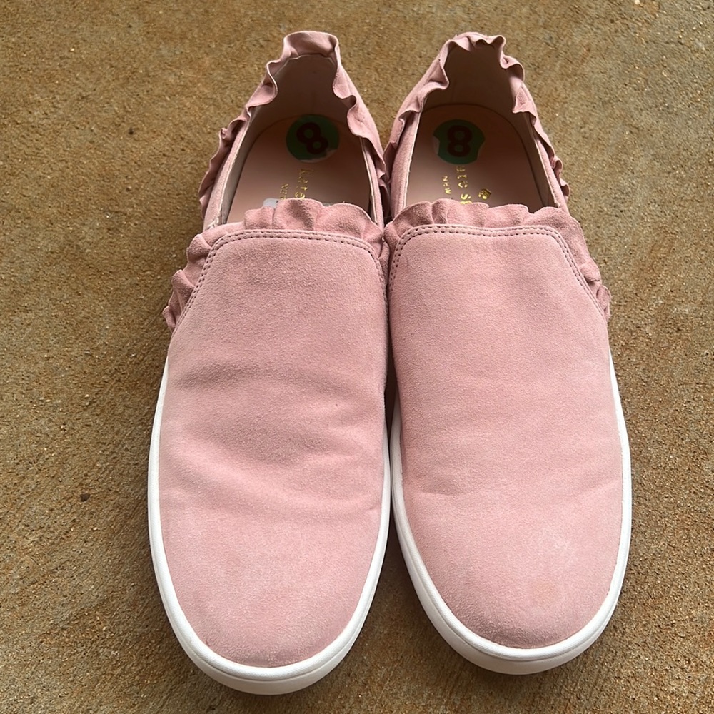 Kate Spade pink ruffle shoes size 8